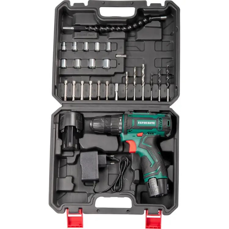 Аккумуляторная дрель-шуруповерт FAVOURITE DC 1202 PROMO SET Аккумуляторная дрель-шуруповерт FAVOURITE DC 1202 PROMO SET