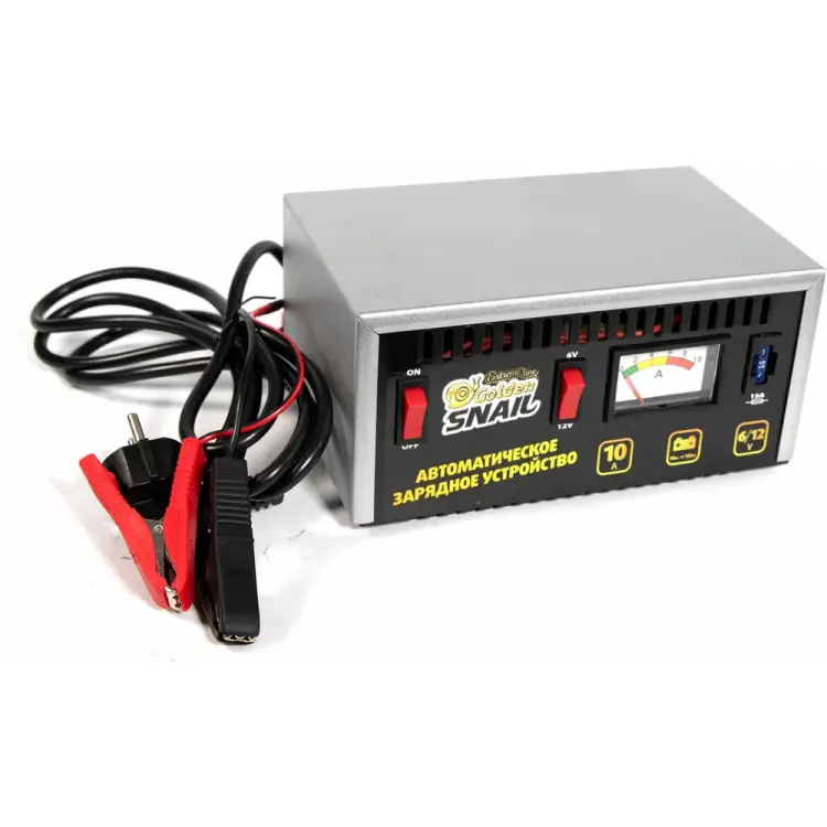 Зарядное устройство Golden Snail 6В-12В, 10A с индикатором зарядки GS9216 Зарядное устройство Golden Snail 6В-12В, 10A с индикатором зарядки GS9216