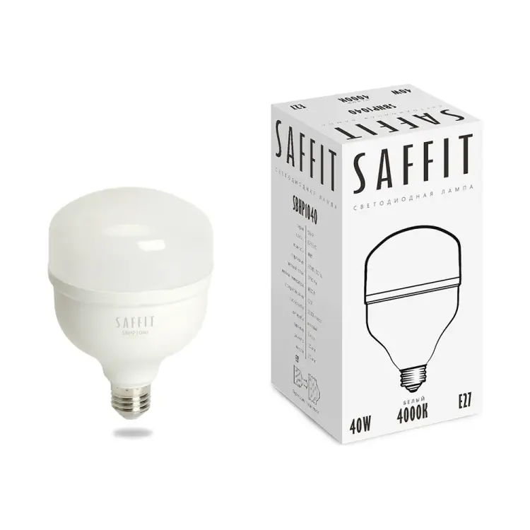 Светодиодная лампа SAFFIT SBHP1040 40W 230V E27 4000K 55092 Светодиодная лампа SAFFIT SBHP1040 40W 230V E27 4000K 55092