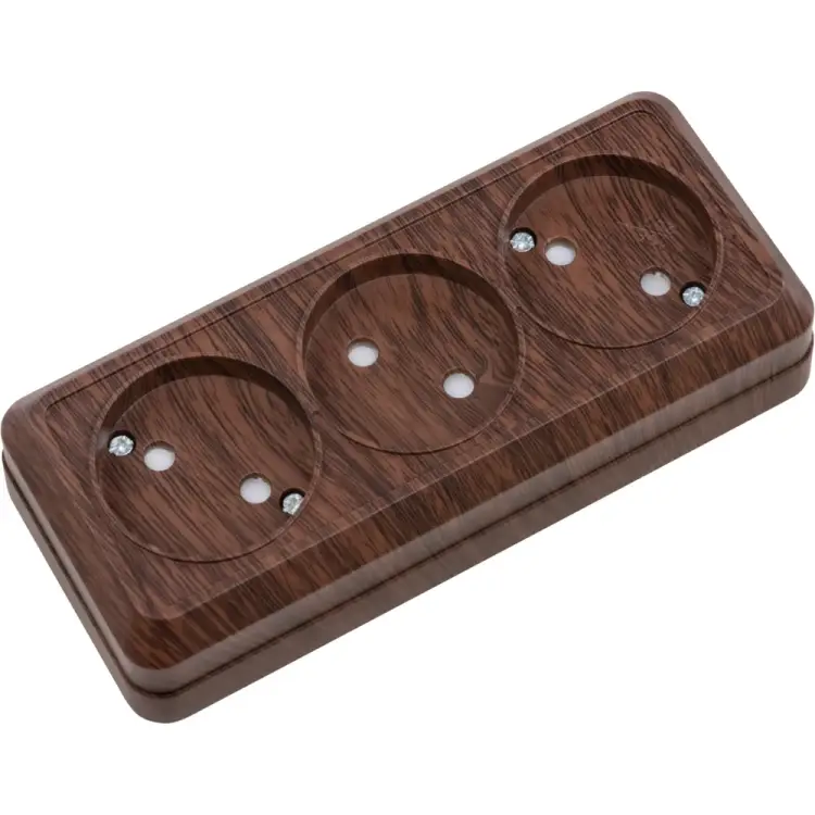 Трехместная горизонтальная розетка TDM ELECTRIC Ладога SQ1801-0325