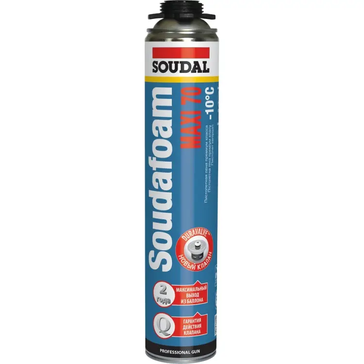 Зимняя пистолетная монтажная пена Soudal Соудафоам Макси 70 118316