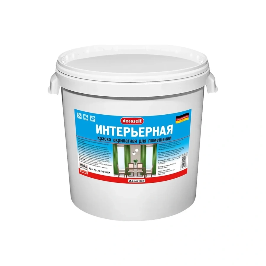 Морозостойкая интерьерная краска Pufas Decoself тов-114992