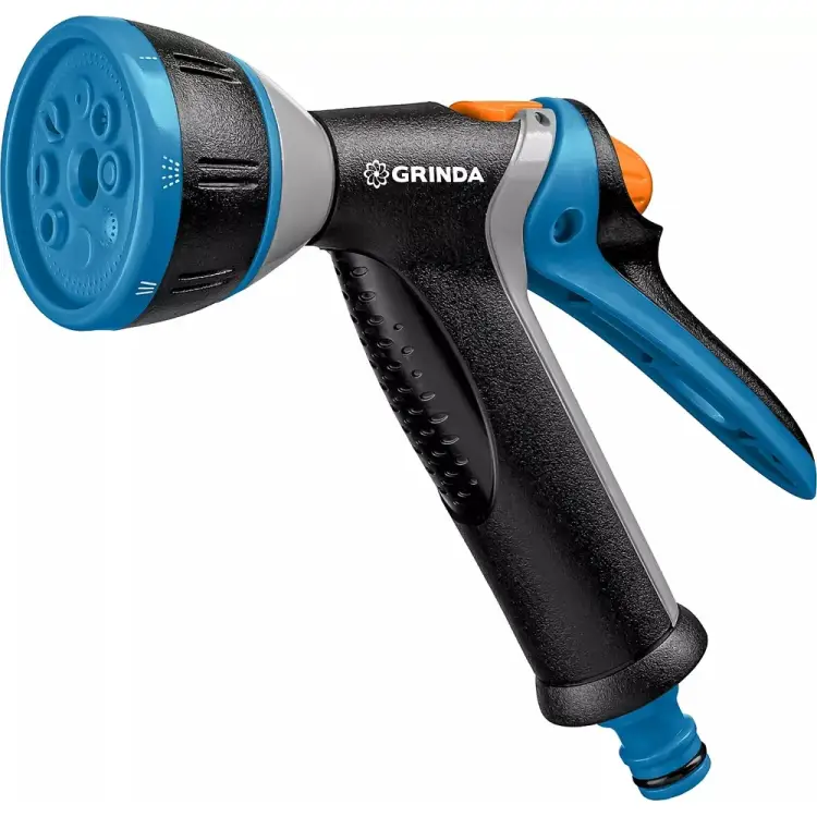Металлический поливочный пистолет Grinda BM-8 8 режимов, курок сзади, TPR покрытие 8-427339_z02 Металлический поливочный пистолет Grinda BM-8 8 режимов, курок сзади, TPR покрытие 8-427339_z02