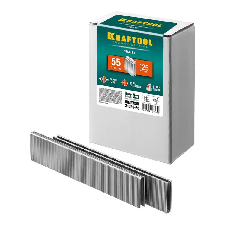 Скобы KRAFTOOL тип 55 31789-25