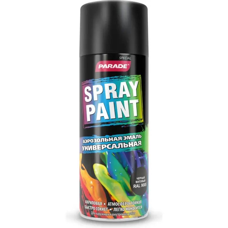 Аэрозольная эмаль PARADE SPRAY PAINT Лк-00008534 Аэрозольная эмаль PARADE SPRAY PAINT Лк-00008534