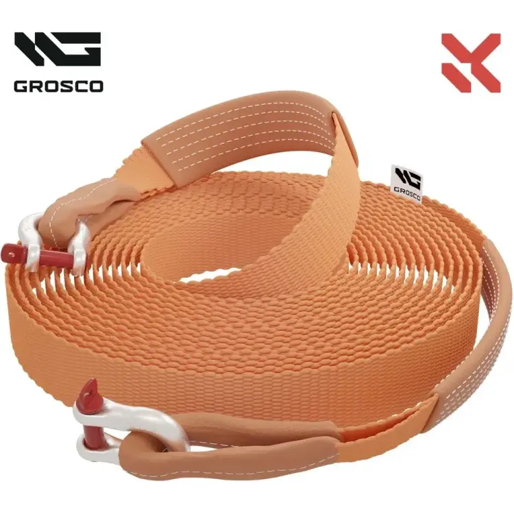 Динамическая стропа для буксировки авто до 4 тонн Grosco BTD0820SS Динамическая стропа для буксировки авто до 4 тонн Grosco BTD0820SS