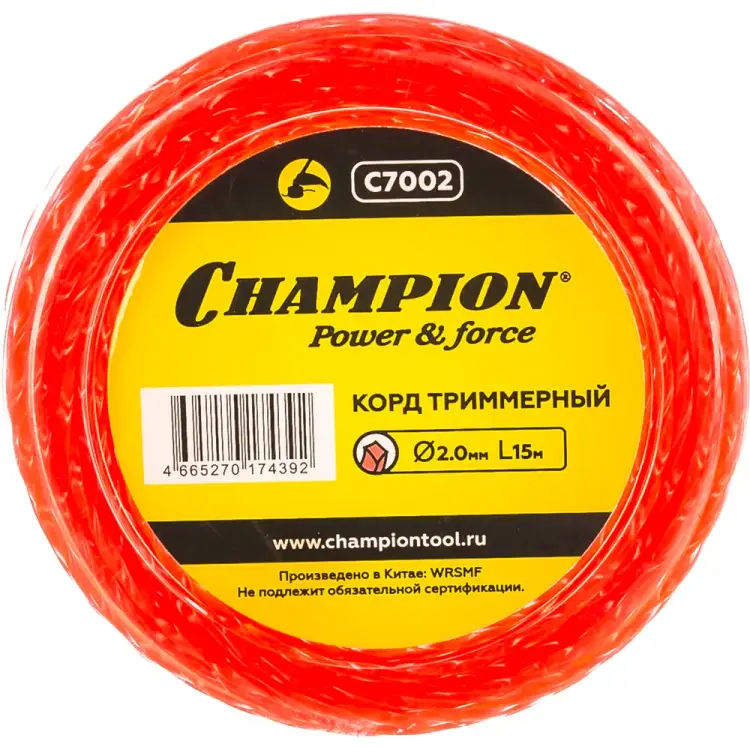 Триммерный корд Champion Twisted Square C7002