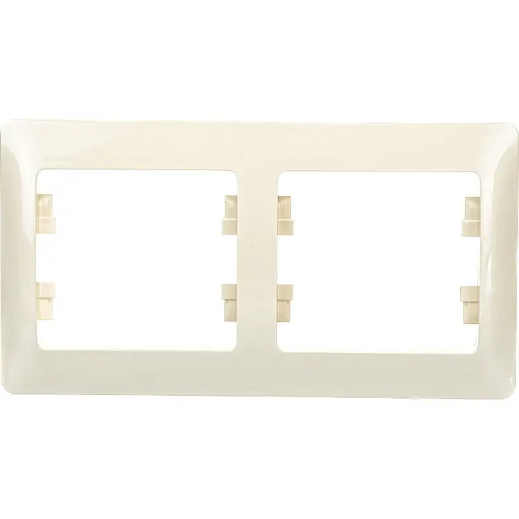 Горизонтальная двухместная рамка Systeme Electric GLOSSA GSL000202