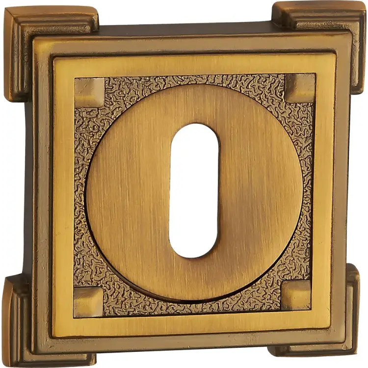 Декоративная квадратная накладка под сувальдный ключ Ренц INOB 19 CF