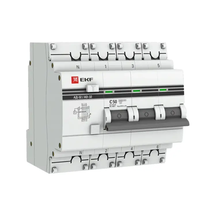 Дифференциальный автомат EKF PROxima АД-32 DA32-50-30-4P-a-pro