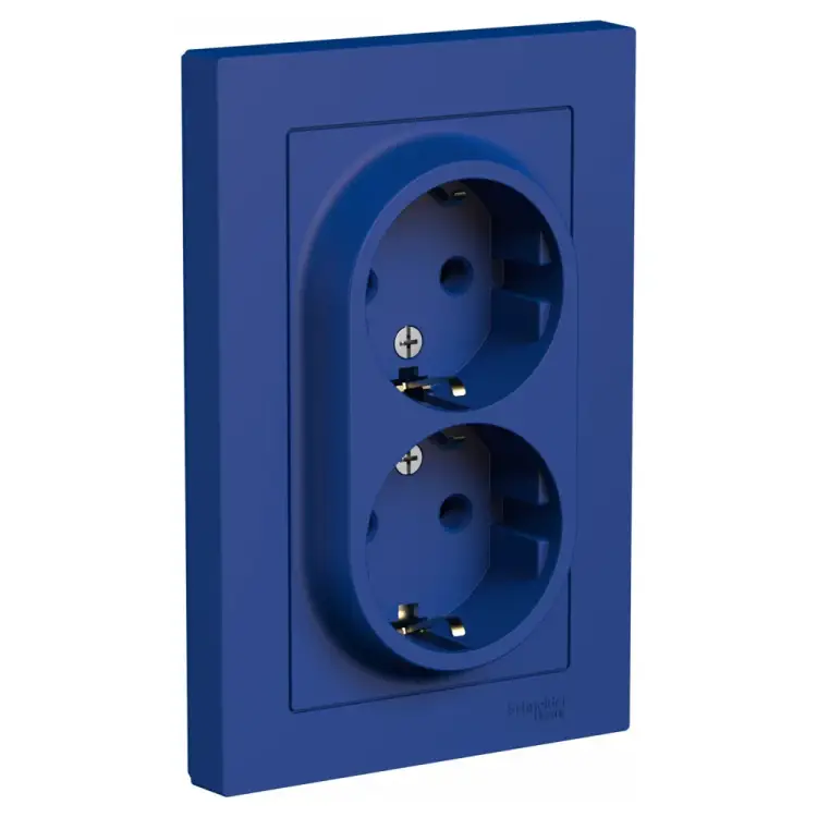 Розетка Systeme Electric Atlasdesign аквамарин ATN001124