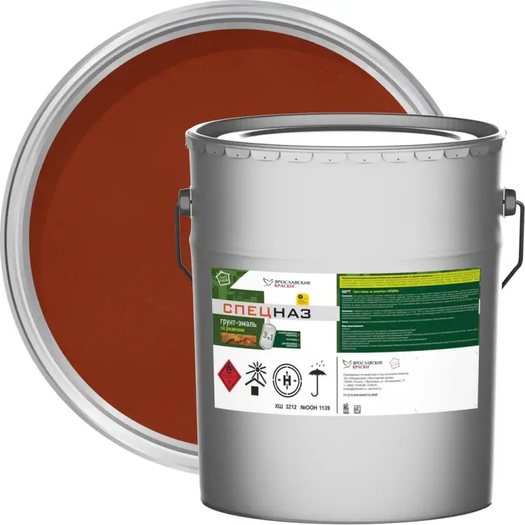 Грунт-эмаль по ржавчине ЯРОСЛАВСКИЕ КРАСКИ СПЕЦНАЗ 8929.3 Грунт-эмаль по ржавчине ЯРОСЛАВСКИЕ КРАСКИ СПЕЦНАЗ 8929.3