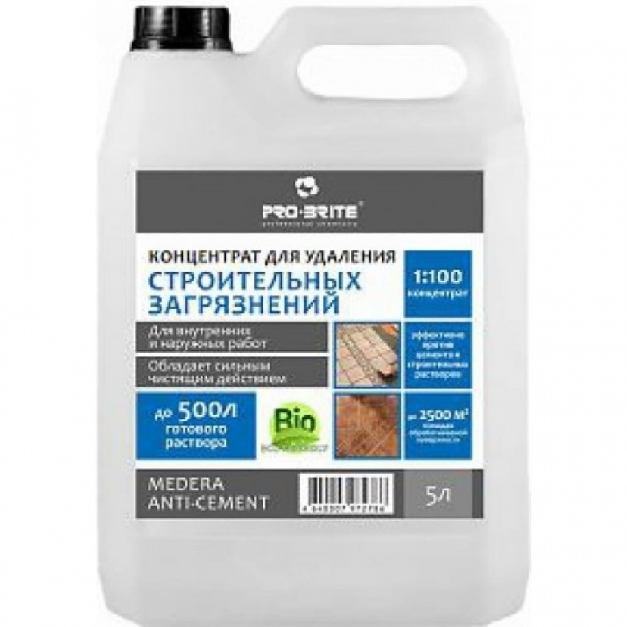Удалитель строительных загрязнений для наружных и внутренних работ MEDERA Anti-Cement