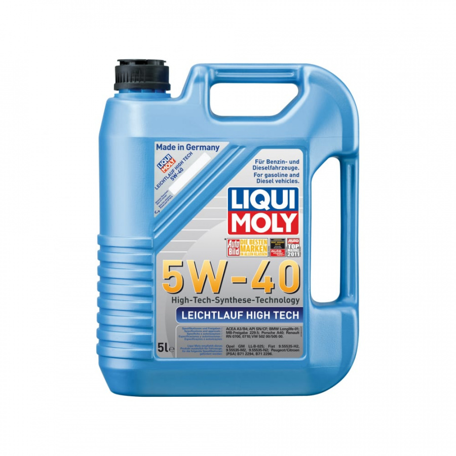 Синтетическое моторное масло LIQUI MOLY Leichtlauf High Tech 5W-40 SN/CF;A3/B4