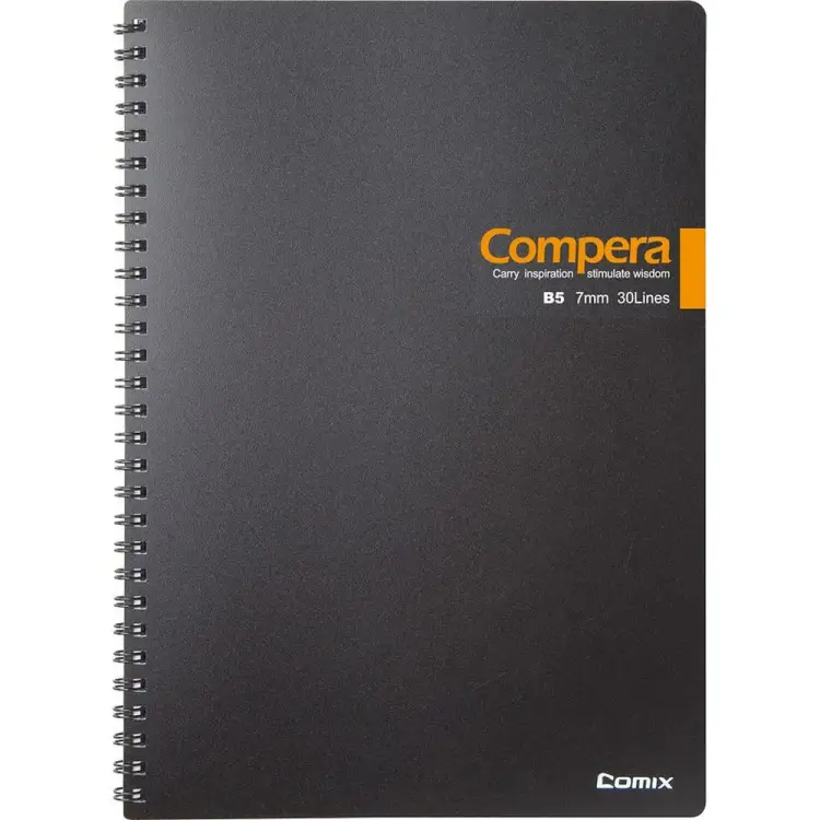 Блокнот COMIX Compera Bond CPB5607 BLK/OR
