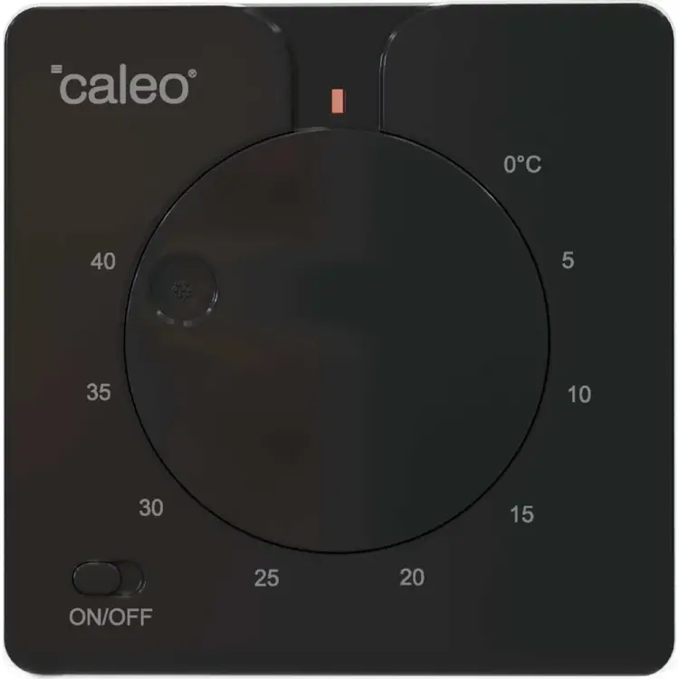 Встраиваемый аналоговый терморегулятор Caleo C430 black 0К-00000791 Встраиваемый аналоговый терморегулятор Caleo C430 black 0К-00000791