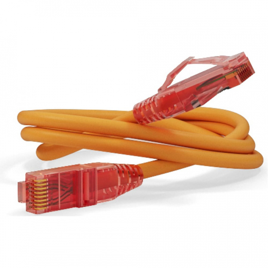 Патч-корд Hyperline PC-LPM-UTP-RJ45-RJ45-C5e-0.5M-LSZH-OR
