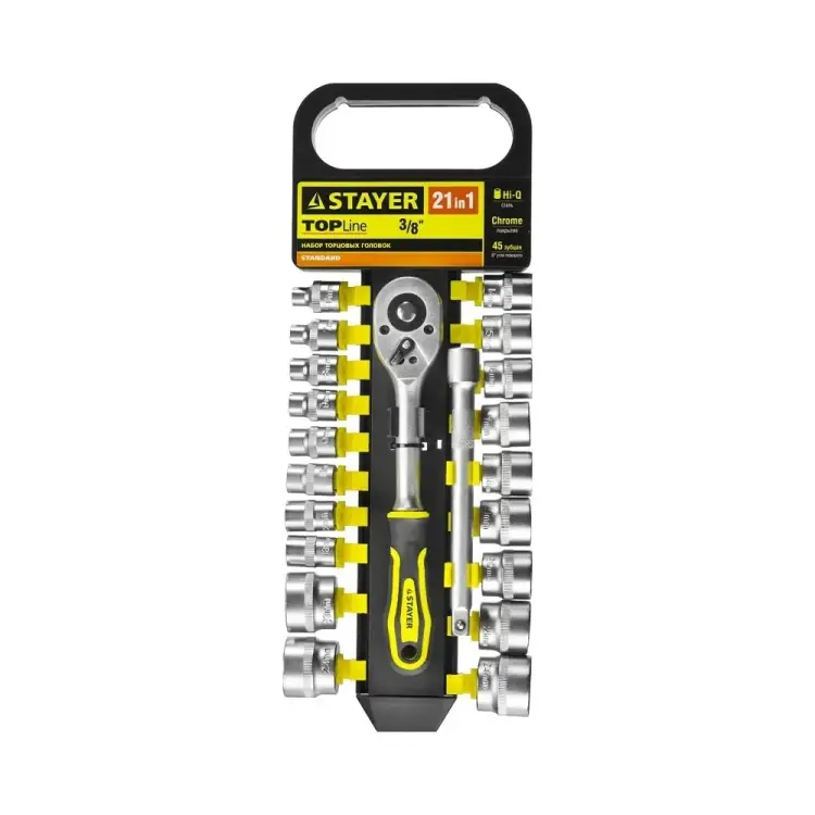 Набор торцевых головок STAYER STANDARD 27752-H21