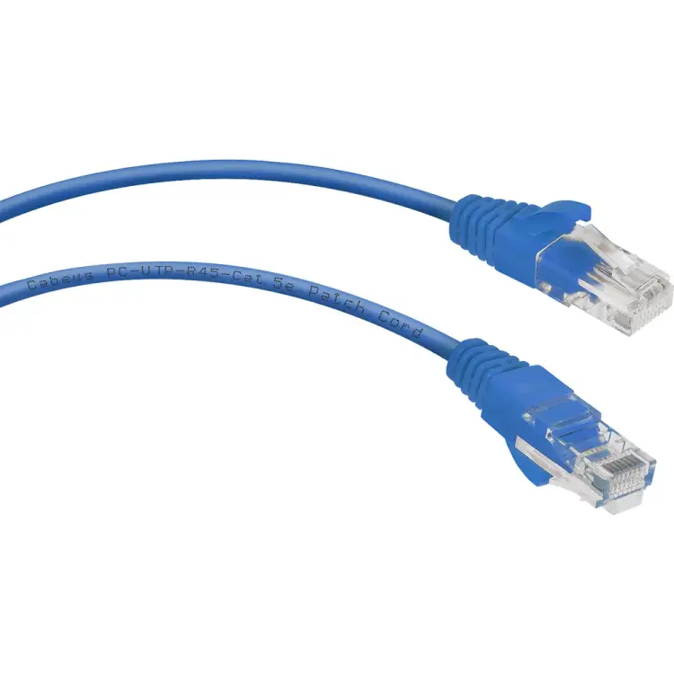 Неэкранированный патч-корд Cabeus PC-UTP-RJ45-Cat.5e-1m-BL-LSZH Неэкранированный патч-корд Cabeus PC-UTP-RJ45-Cat.5e-1m-BL-LSZH