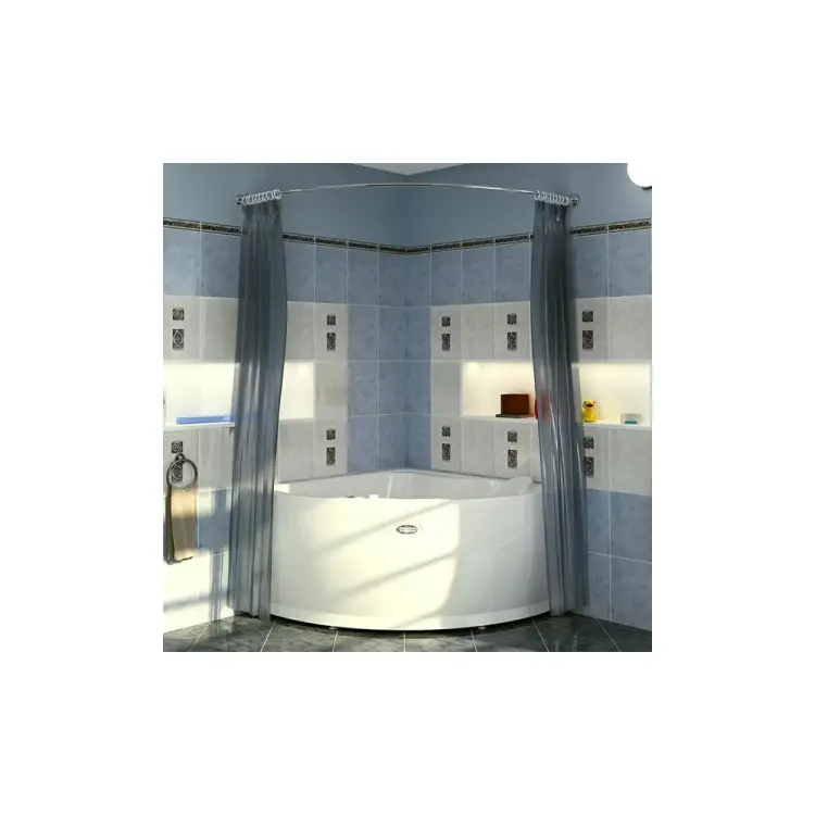 Карниз для шторы на ванну Альтея Радомир 1-12-2-0-0-219 Карниз для шторы на ванну Альтея Радомир 1-12-2-0-0-219