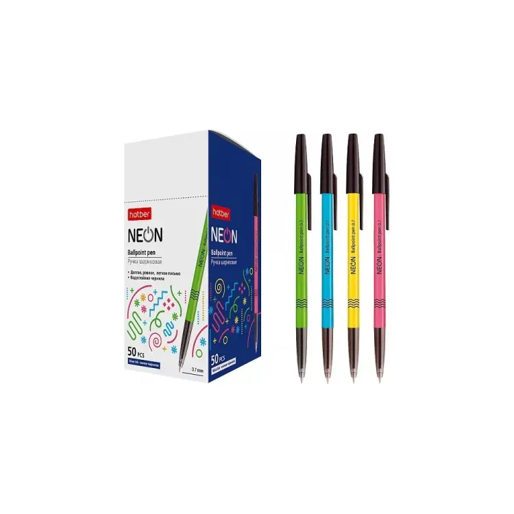 Шариковая ручка Hatber NEON 043608