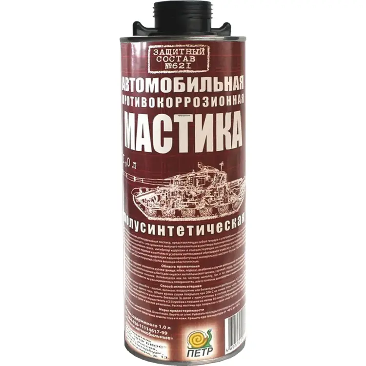Антикоррозийная полусинтетическая противошумная мастика ПЕТР 621 621PS1L(Euro)