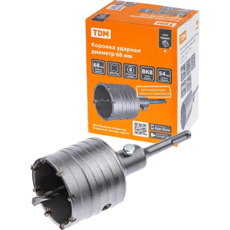 Коронка ударная по кирпичу и бетону TDM ELECTRIC SQ1031-0101