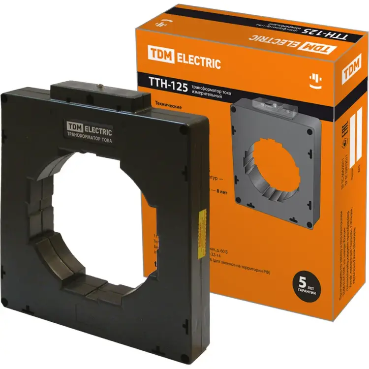 Трансформатор тока TDM ELECTRIC ТТН 125/1500/5-15VA/0,5-Р SQ1101-1145