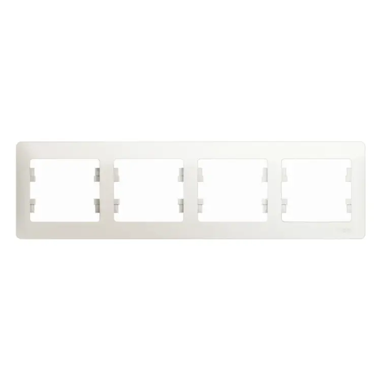 Горизонтальная четырехместная рамка Systeme Electric GLOSSA GSL000604