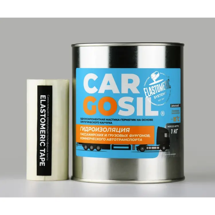 Мастика для авто CARGOSIL zimnij_belyj_1kg_komplekt