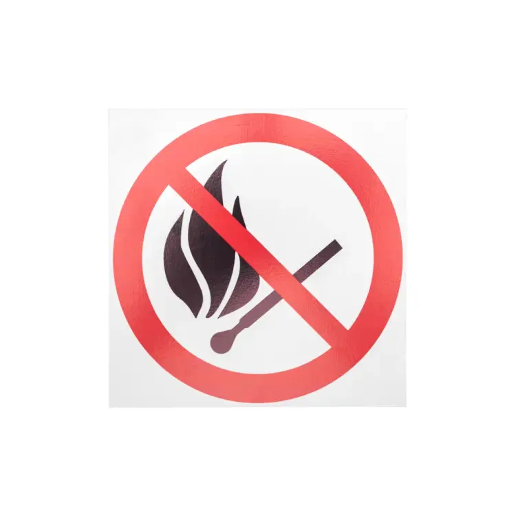 Табличка REXANT Запрещается пользоваться открытым огнем и курить 56-0056-2