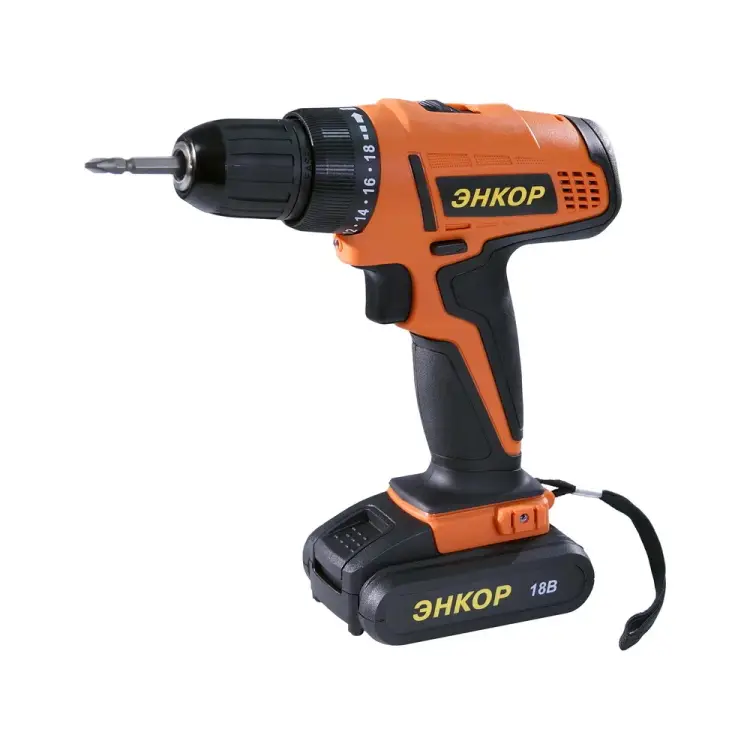 Аккумуляторный шуруповерт Энкор ДША-2 18ЭР/10ЛМ 50027