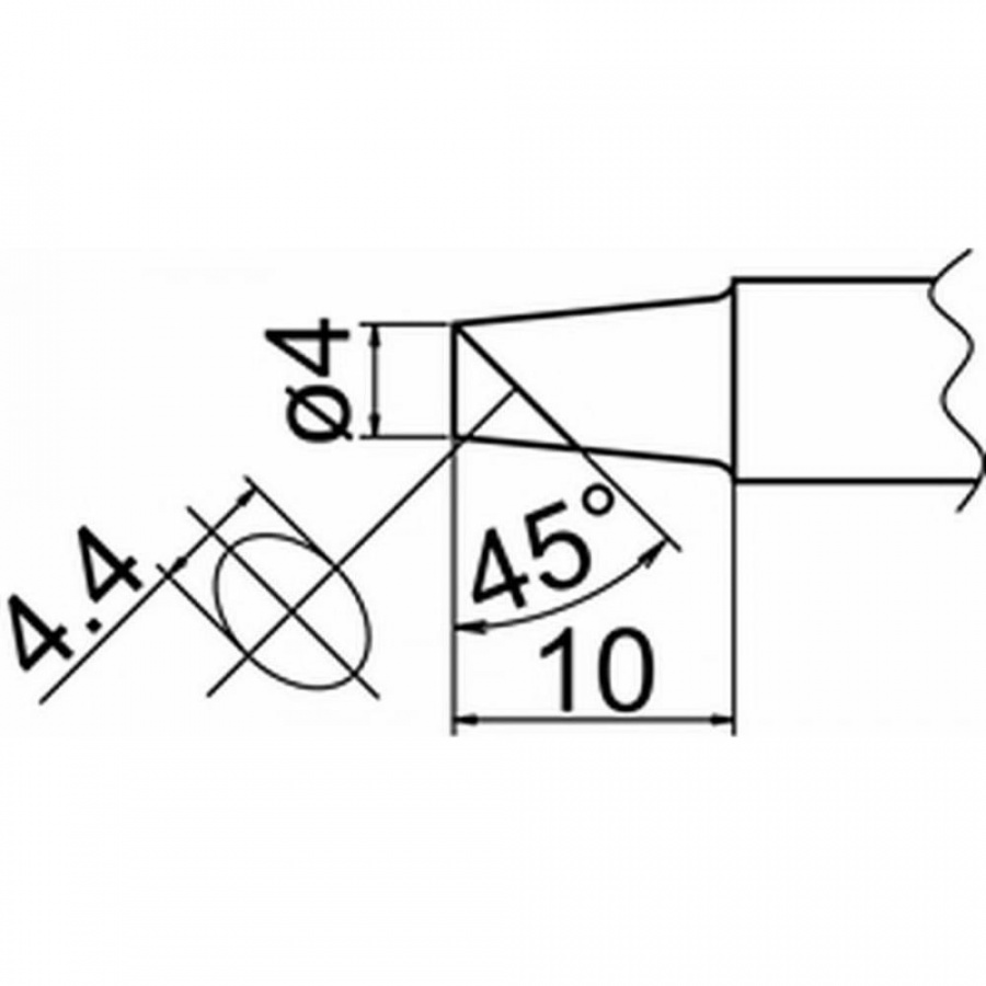 Наконечник для станций FX-838 HAKKO T20-BCF4