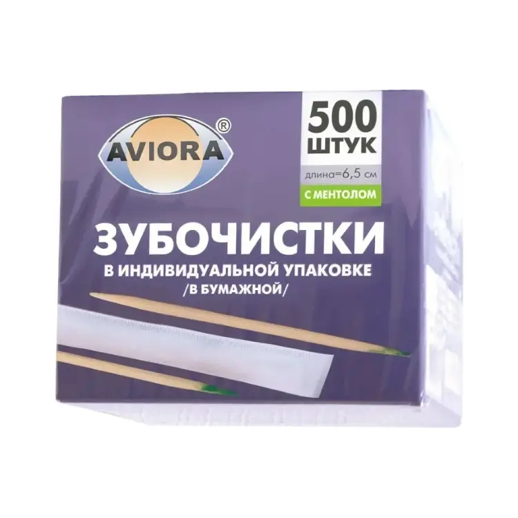 Бамбуковые зубочистки AVIORA 401-487