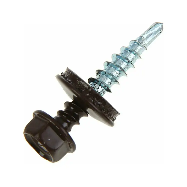 Саморез Tech-Krep 4,8х28 RAL8019 коричневый 60 шт. 124633