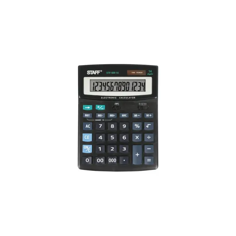 Настольный калькулятор Staff STF-888-14 250182 Настольный калькулятор Staff STF-888-14 250182