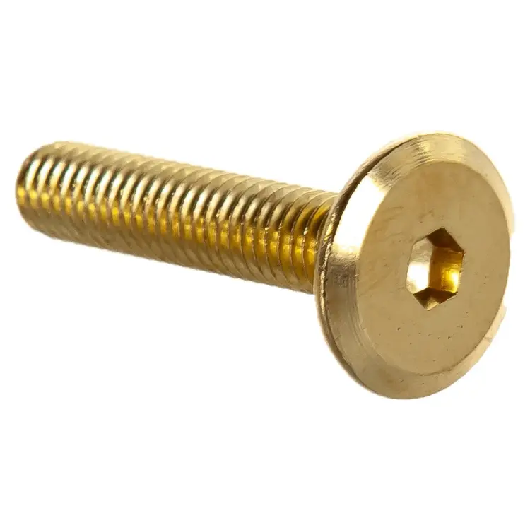 Латунированный мебельный винт ЦКИ М6х30 HEX 4.0 100 шт. 61920