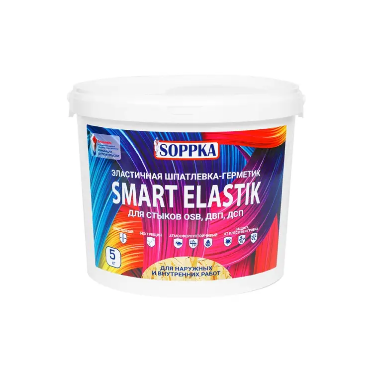 Эластичная шпатлевка-герметик для OSB SOPPKA SMART ELASTIK СОП-Шов5
