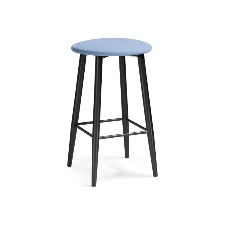 Барный стул Woodville Гангток катания дасти блю, черный матовый 507424