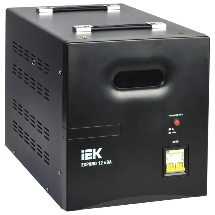 Переносной однофазный стабилизатор напряжения IEK EXPAND IVS21-1-012-11 Переносной однофазный стабилизатор напряжения IEK EXPAND IVS21-1-012-11