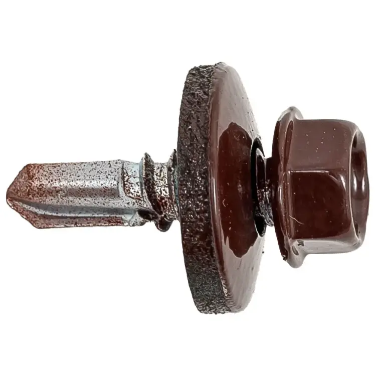 Саморез для крепления кровли STEELREX 5.5x19, RAL8017 70 шт. 0140055019B4000070328017