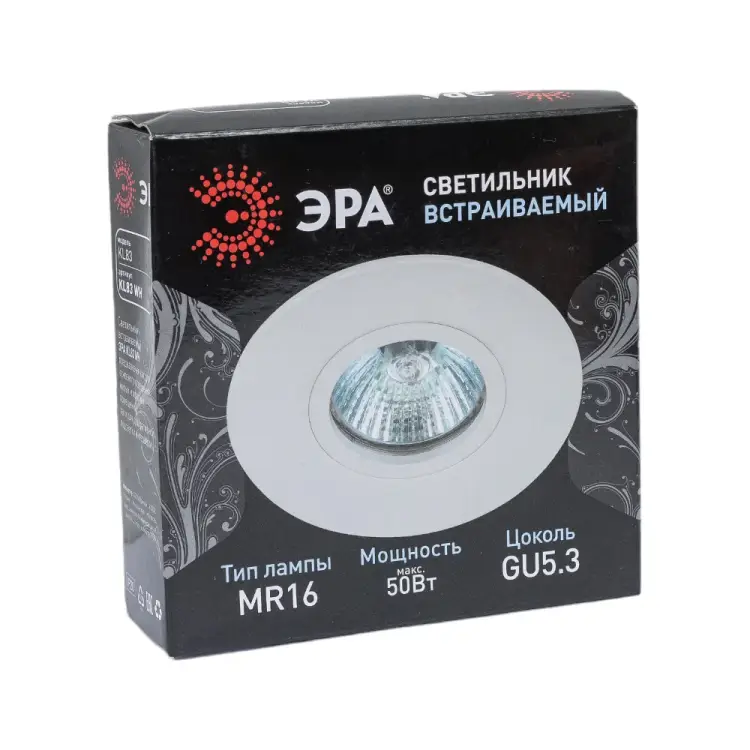 Встраиваемый алюминиевый светильник ЭРА KL83 WH Б0054344