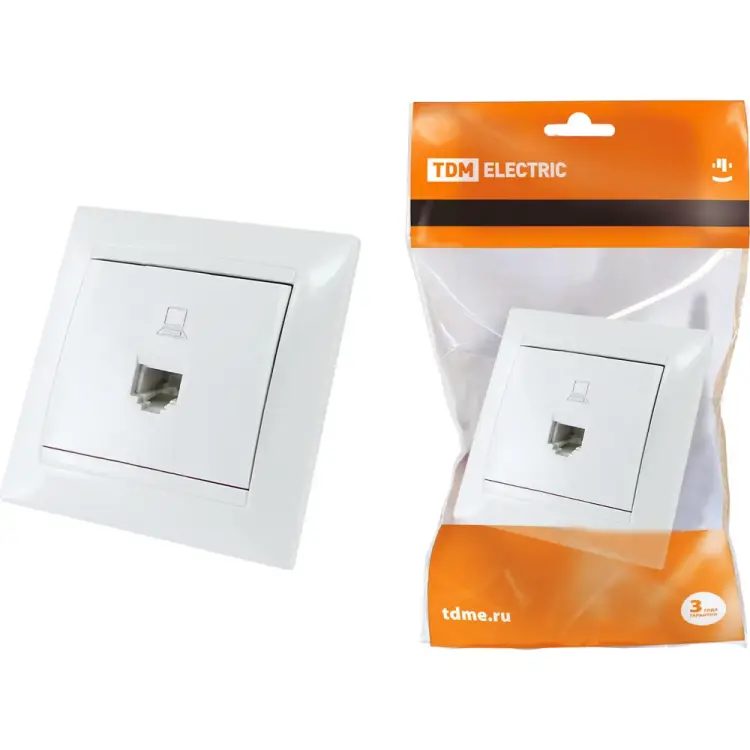 Компьютерная розетка TDM ELECTRIC Лама SQ1815-0016