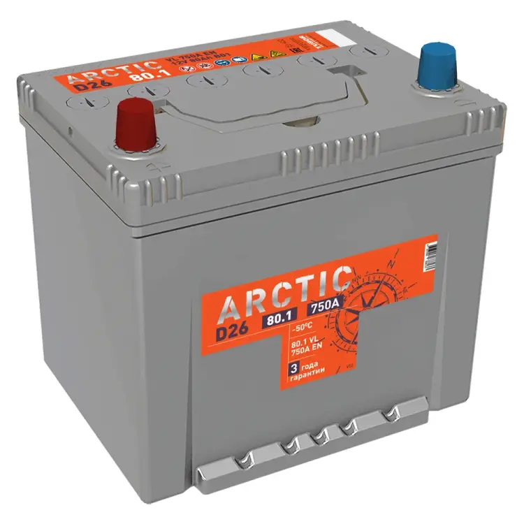 Аккумулятор TITAN ARCTIC ASIA 80.1 VL B01 4607008888133