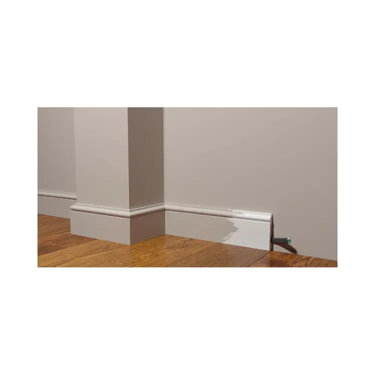 Ударопрочный влагостойкий напольный плинтус под покраску Decor-Dizayn DD005 Ударопрочный влагостойкий напольный плинтус под покраску Decor-Dizayn DD005