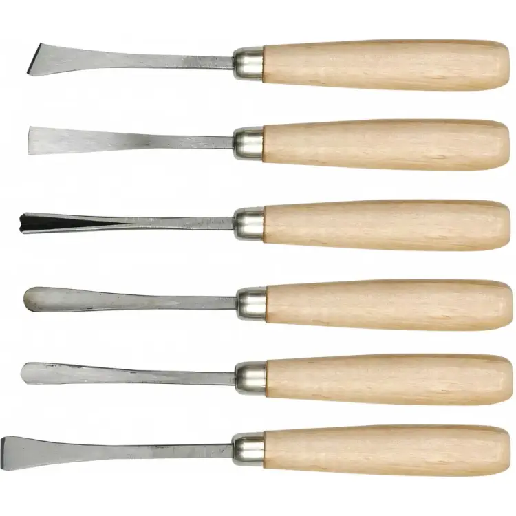 Набор фигурных стамесок для резьбы по дереву TOYA 25700