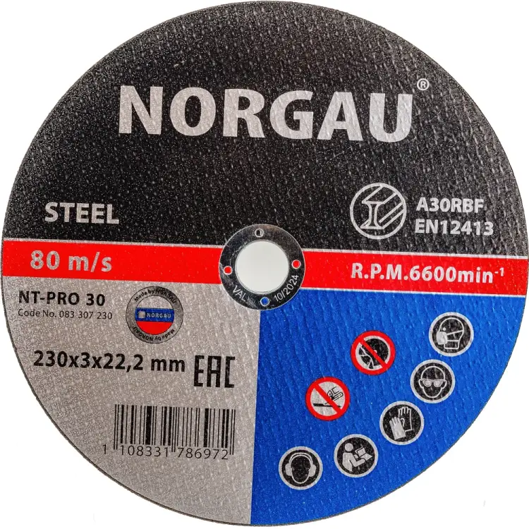 Отрезной диск по стали NORGAU 083307230 Отрезной диск по стали NORGAU 083307230