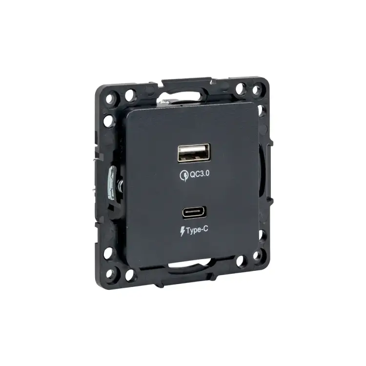 Механизм розетки EKF Стокгольм PROxima EZR-2USB-type-C