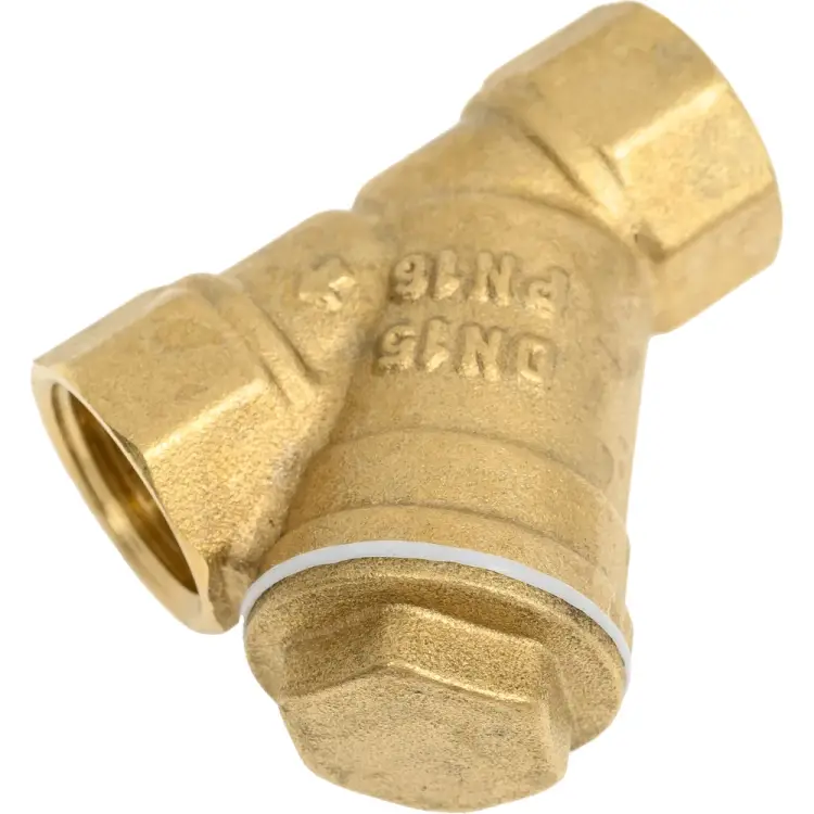 Резьбовой латунный косой фильтр DOUBLE-LIN LL5005 (1/2")