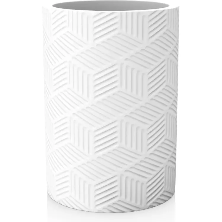 Настольный стакан для зубных щеток FORA delicate white FOR-DLW044 Настольный стакан для зубных щеток FORA delicate white FOR-DLW044